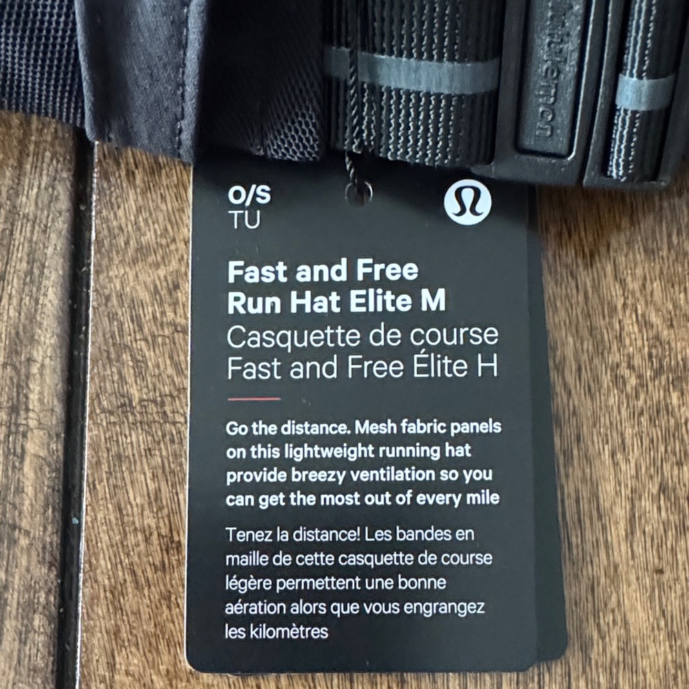Lululemon Athletica Black Run Hat